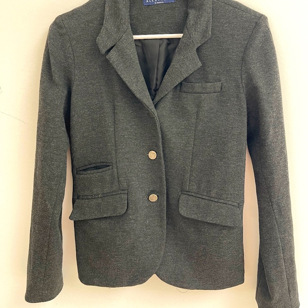 Alex + Alex Charcoal Blazer, size XS